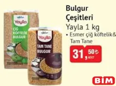 YAYLA BULGUR ÇEŞİTLERİ 1 KG